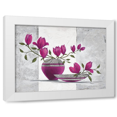 Leonida White Modern Wood Framed Art Print by Ancilotti, Claudia