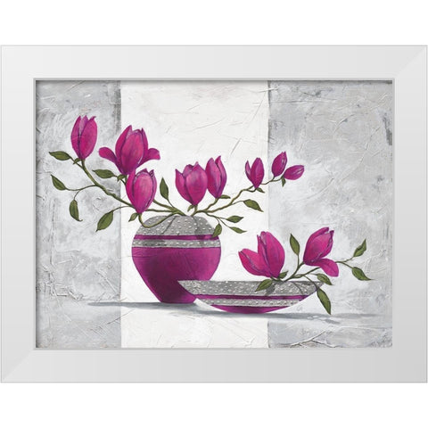 Leonida White Modern Wood Framed Art Print by Ancilotti, Claudia