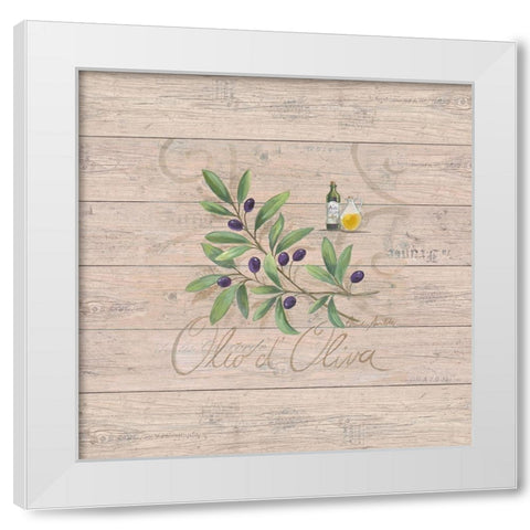 Olio dOliva White Modern Wood Framed Art Print by Ancilotti, Claudia