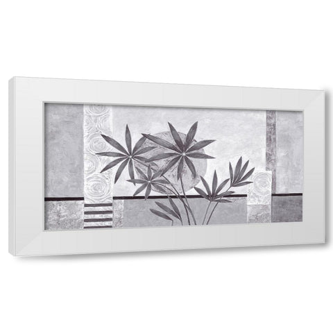 Full Moon White Modern Wood Framed Art Print by Ancilotti, Claudia