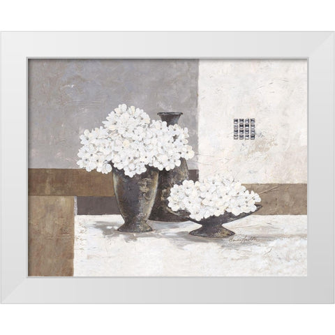 Cristal Pearl White Modern Wood Framed Art Print by Ancilotti, Claudia