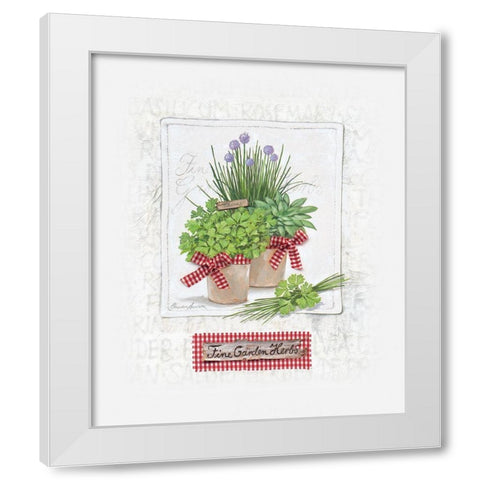 Fine Garden Herbs, klein White Modern Wood Framed Art Print by Ancilotti, Claudia