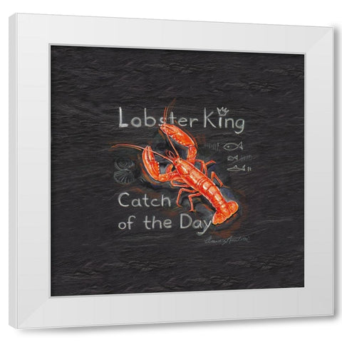 Lobster King White Modern Wood Framed Art Print by Ancilotti, Claudia