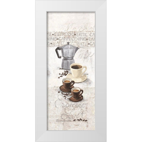 Espresso Loft White Modern Wood Framed Art Print by Ancilotti, Claudia