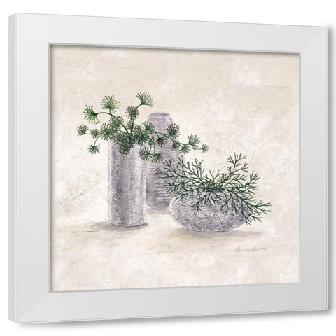 La Planta Verde White Modern Wood Framed Art Print by Ancilotti, Claudia