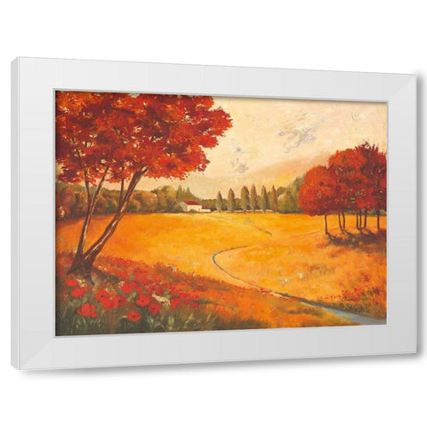 Indian Summer White Modern Wood Framed Art Print by Ancilotti, Claudia