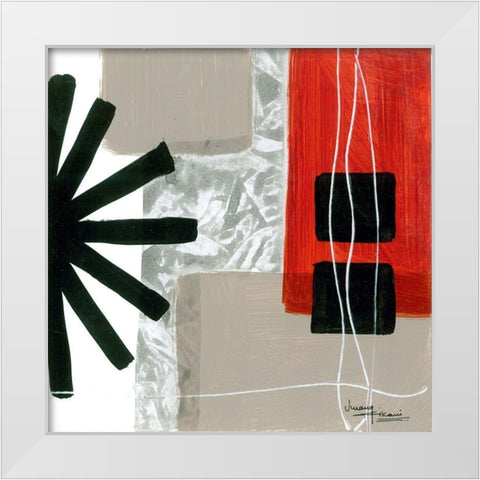 Construction Zone 2 White Modern Wood Framed Art Print by Kikani, Umang