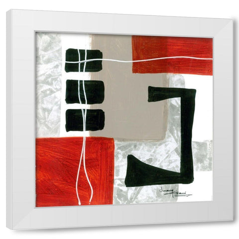 Construction Zone 4 White Modern Wood Framed Art Print by Kikani, Umang