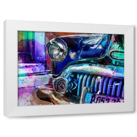 Cuba White Modern Wood Framed Art Print by Henk van Gog