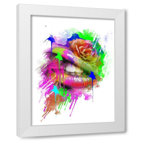 Lioneye White Modern Wood Framed Art Print by Henk van Gog