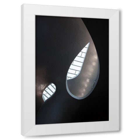 Skylight White Modern Wood Framed Art Print by Henk van Gog