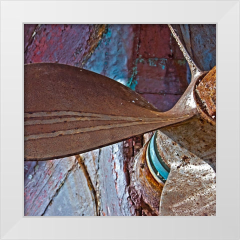 OLD TURBINE I White Modern Wood Framed Art Print by Fossey, George