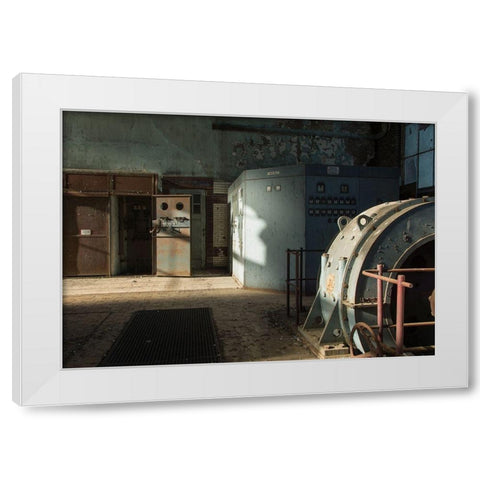 FORGOTTEN INDUSTRIES III White Modern Wood Framed Art Print by Carlier, Dick