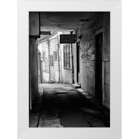 RUN-DOWN BUILDINGS II White Modern Wood Framed Art Print by Carlier, Dick