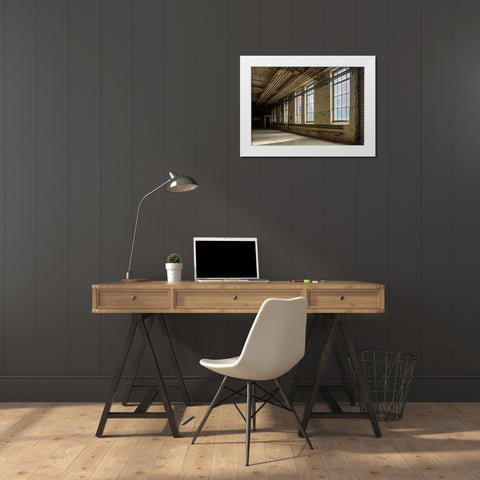 FORGOTTEN INDUSTIES V White Modern Wood Framed Art Print by Carlier, Dick