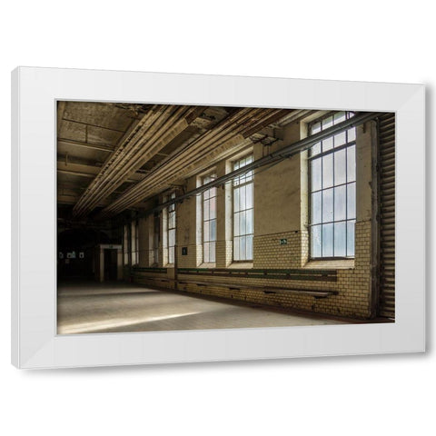 FORGOTTEN INDUSTIES V White Modern Wood Framed Art Print by Carlier, Dick