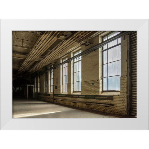 FORGOTTEN INDUSTIES V White Modern Wood Framed Art Print by Carlier, Dick