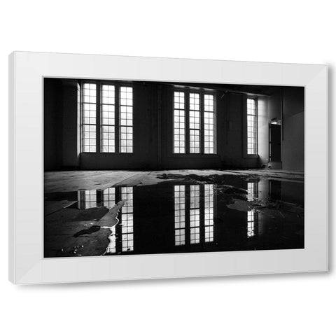 RUN-DOWN BUILDINGS IV White Modern Wood Framed Art Print by Carlier, Dick