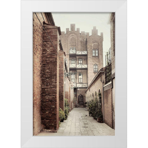 Sized Alley 3 White Modern Wood Framed Art Print by Carlier, Dick