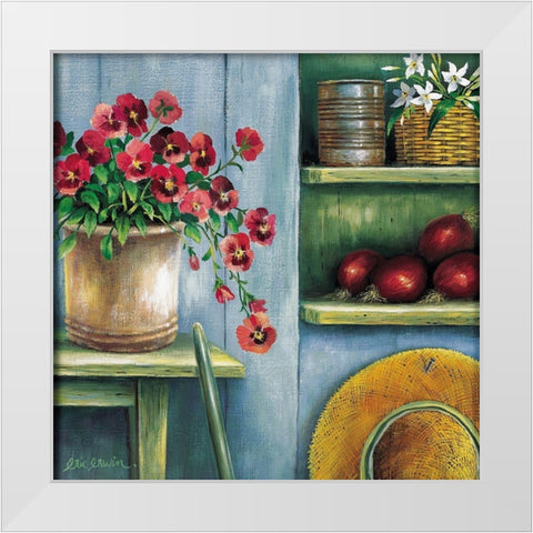 Garden Expression II White Modern Wood Framed Art Print by Erwin, Eric