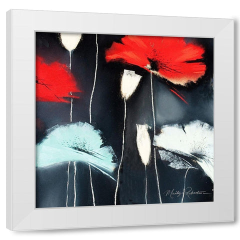Flamenco II White Modern Wood Framed Art Print by Robertson, Marilyn