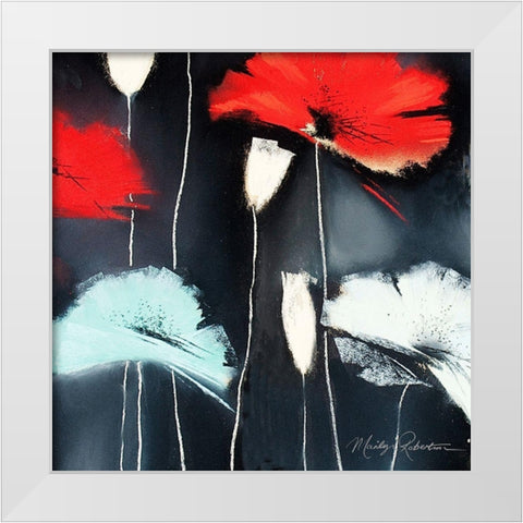 Flamenco II White Modern Wood Framed Art Print by Robertson, Marilyn