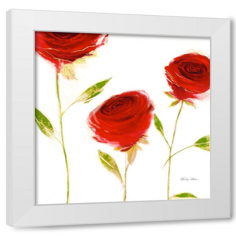 Salsa White Modern Wood Framed Art Print by Robertson, Marilyn