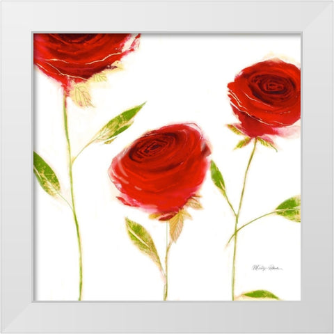 Salsa White Modern Wood Framed Art Print by Robertson, Marilyn