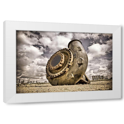 Rusty Desert White Modern Wood Framed Art Print by Carlier, Dick