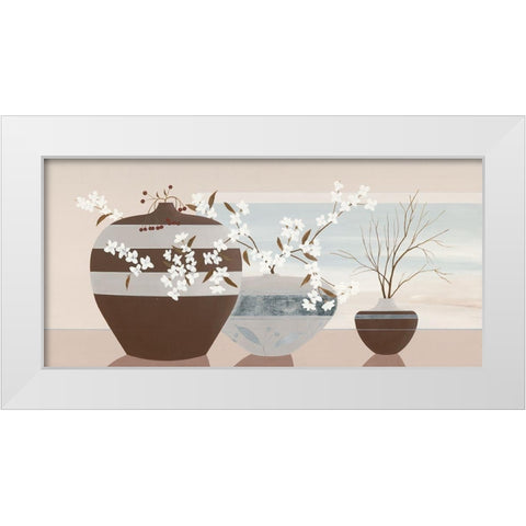 VIew From A Window I White Modern Wood Framed Art Print by Sedalia, David