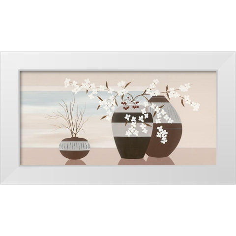 VIew From A Window II White Modern Wood Framed Art Print by Sedalia, David