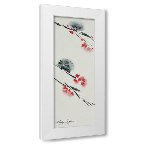 Black Orchid II White Modern Wood Framed Art Print by Robertson, Marilyn