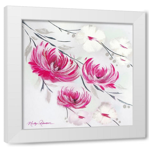 Poetry White Modern Wood Framed Art Print by Robertson, Marilyn