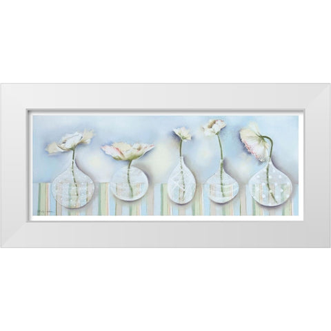 Soft Focus White Modern Wood Framed Art Print by Robertson, Marilyn