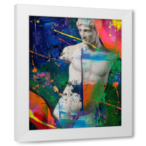 Hidden Faces 1 White Modern Wood Framed Art Print by van Gog, Henk