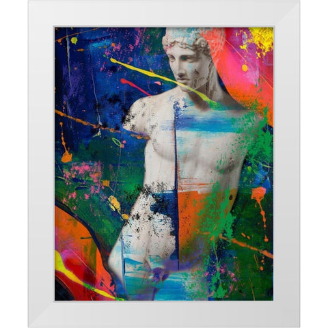 Hidden Faces 1 White Modern Wood Framed Art Print by van Gog, Henk