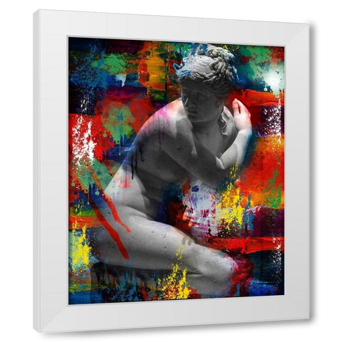 Hidden Faces 2 White Modern Wood Framed Art Print by van Gog, Henk