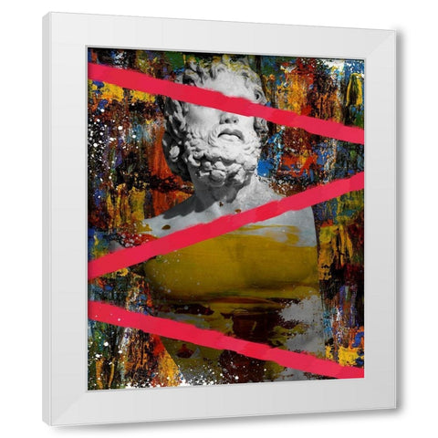 Hidden Faces 3 White Modern Wood Framed Art Print by van Gog, Henk