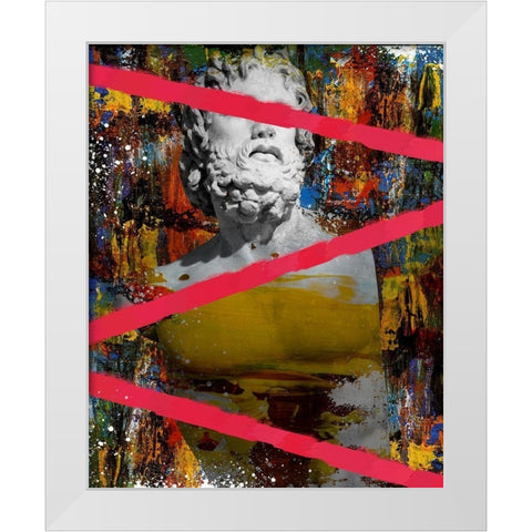 Hidden Faces 3 White Modern Wood Framed Art Print by van Gog, Henk