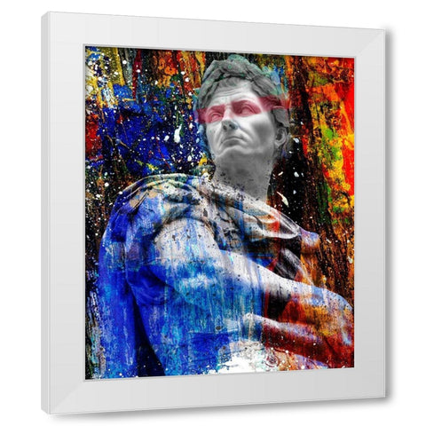 Hidden Faces 4 White Modern Wood Framed Art Print by van Gog, Henk