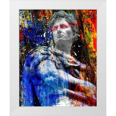 Hidden Faces 4 White Modern Wood Framed Art Print by van Gog, Henk