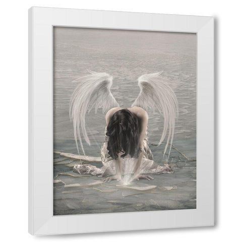 Cold Heart 2 White Modern Wood Framed Art Print by Babette