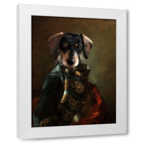 Neuf Groen Barok 2 White Modern Wood Framed Art Print by Babette