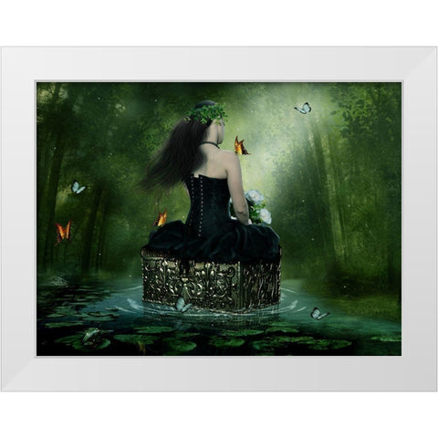 The Chest Of Secrets White Modern Wood Framed Art Print by Babette
