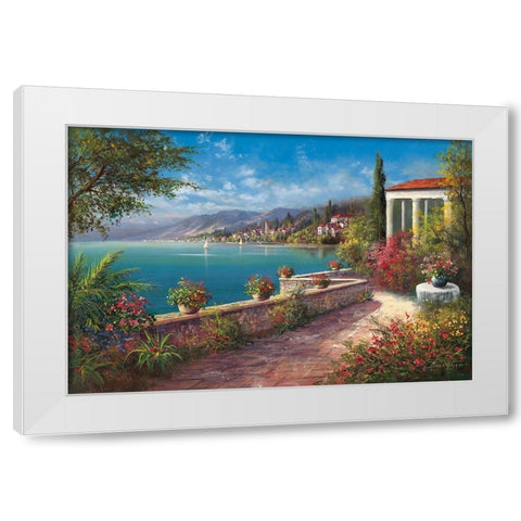 RIVIERA DI LEVANTE White Modern Wood Framed Art Print by Buchner, H.