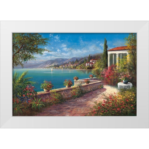 RIVIERA DI LEVANTE White Modern Wood Framed Art Print by Buchner, H.