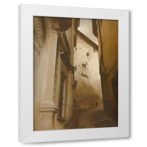 SCORCIO BERGAMO White Modern Wood Framed Art Print by Sgarbossa, Antonio