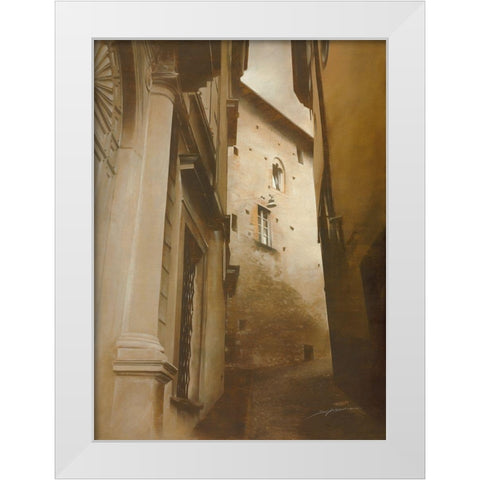 SCORCIO BERGAMO White Modern Wood Framed Art Print by Sgarbossa, Antonio