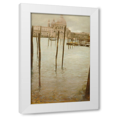 VENEZIA-VOGLIO VEDERE LINTERN White Modern Wood Framed Art Print by Sgarbossa, Antonio