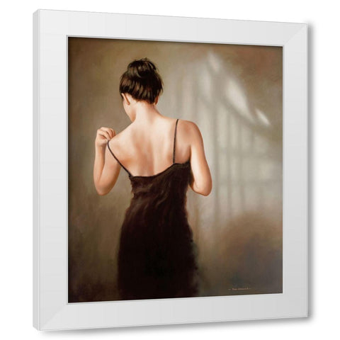 SENSUAL I White Modern Wood Framed Art Print by Worswick, Peter